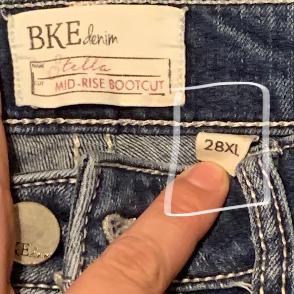 BKE Stella Mid-rise bootcut jeans